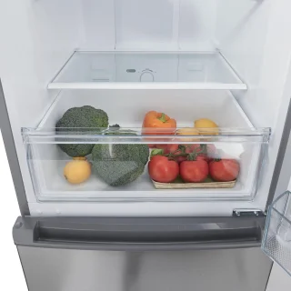 Inventum KV1808R koel-vriescombinatie RVS 270L