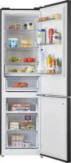 Inventum KV2010B No Frost koel-vriescombinatie zwart 378L