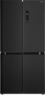 Inventum SKV4178B Amerikaanse koelkast 4-deurs zwart 474L