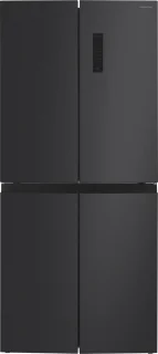 Inventum SKV4180B Amerikaanse koelkast 4-deurs zwart 466L