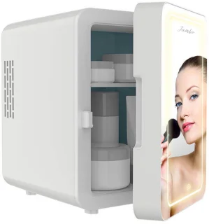 Jambo® Skincare Mini Koelkast 4L Wit met Spiegel