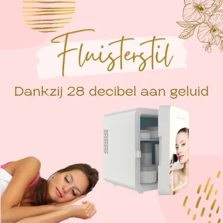 Jambo® Skincare Mini Koelkast 4L Wit met Spiegel