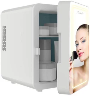Jambo® Skincare Mini Koelkast 4L Wit met Spiegel