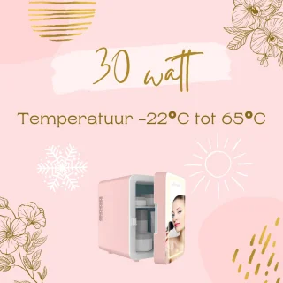 Jambo Skincare Mini Koelkast Roze 4L