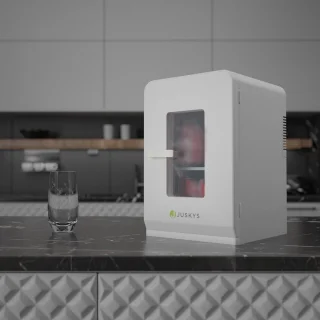 Juskys Mobiele Mini-Koelkast 15L Wit