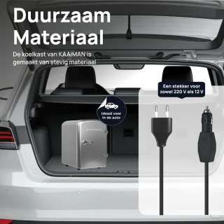 Kaaiman® Cosmetische Mini Koelkast 4L Zilver
