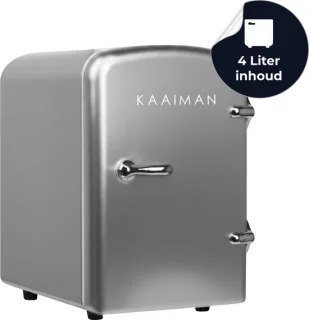 Kaaiman® Cosmetische Mini Koelkast 4L Zilver