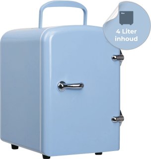 De Kaaiman Mini Koelkast 4L - Blauw in één oogopslag