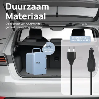 Kaaiman Mini Koelkast 4L - Blauw