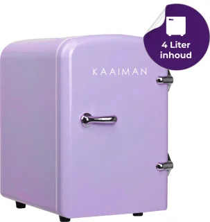 Kaaiman® Mini Koelkast 4L - Cosmetische Koelkast Paars