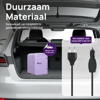Kaaiman® Mini Koelkast 4L - Cosmetische Koelkast Paars