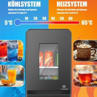 KESSER K-MKS-2076 Mini-koelkast 15L Zwart