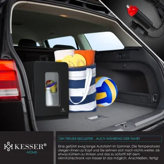 KESSER K-MKS-2076 Mini-koelkast 15L Zwart