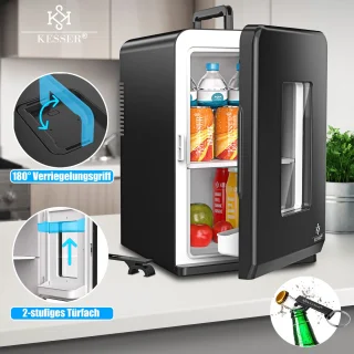 KESSER K-MKS-2076 Mini-koelkast 15L Zwart