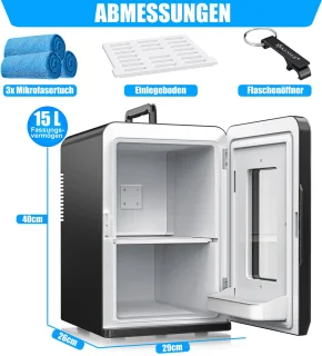 KESSER K-MKS-2076 Mini-koelkast 15L Zwart
