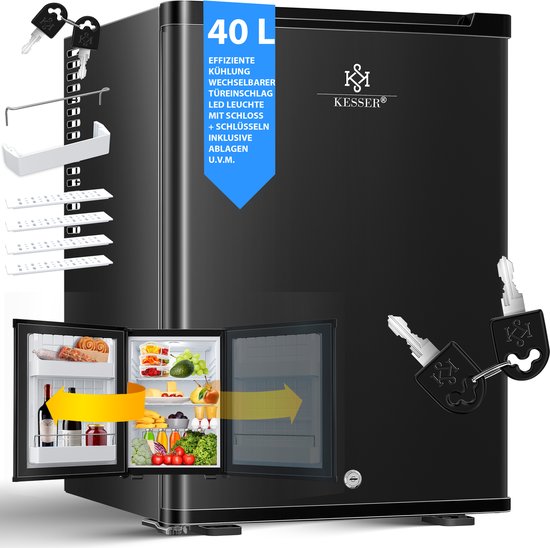 KESSER 40L Minikoelkast: compact, stil en praktisch