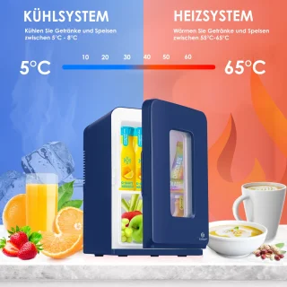 KESSER® Mini Koelkast 15L Tafelmodel 220-240V/12V Marineblauw