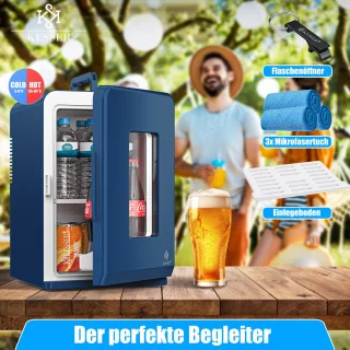 KESSER® Mini Koelkast 15L Tafelmodel 220-240V/12V Marineblauw