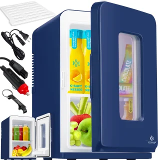 KESSER® Mini Koelkast 15L Tafelmodel 220-240V/12V Marineblauw