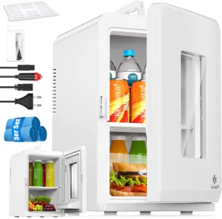 KESSER® Mini Koelkast 15L Tafelmodel ACA DC 12V Wit
