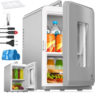 KESSER® Mini Koelkast 15L Tafelmodel Donkergrijs
