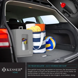 KESSER® Mini Koelkast 15L Tafelmodel Donkergrijs
