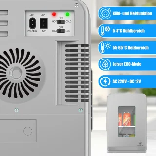 KESSER® Mini Koelkast 15L Tafelmodel Donkergrijs