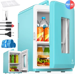 KESSER Tafelmodel Koelkast 15L Lichtblauw AC DC
