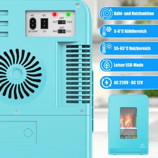 KESSER Tafelmodel Koelkast 15L Lichtblauw AC DC