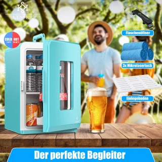 KESSER Tafelmodel Koelkast 15L Lichtblauw AC DC