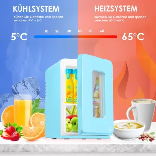 KESSER Tafelmodel Koelkast 15L Lichtblauw AC DC