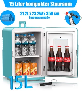 KESSER Tafelmodel Koelkast 15L Lichtblauw AC DC