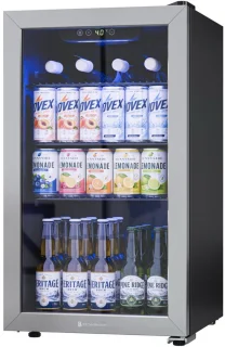 KitchenBrothers drankkoelkast 90 liter - zwart