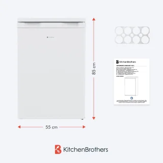KitchenBrothers Koelkast 127L Tafelmodel Wit