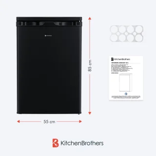 KitchenBrothers Koelkast 127L Tafelmodel Zwart