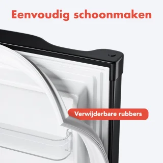 KitchenBrothers Koelkast 127L Tafelmodel Zwart