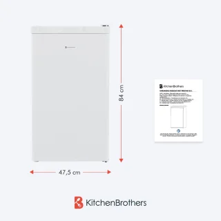 KitchenBrothers Koelkast 81L Tafelmodel Wit