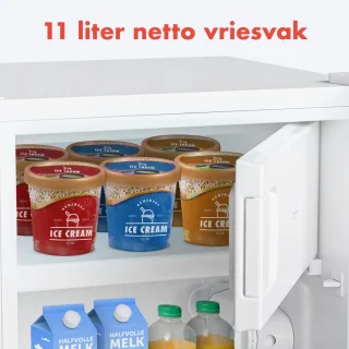 KitchenBrothers Koelkast 81L Tafelmodel Wit