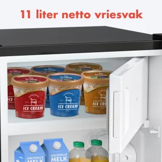 KitchenBrothers Koelkast 81L Tafelmodel Zwart