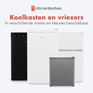 KitchenBrothers Koelkast 88L Tafelmodel Wit