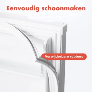 KitchenBrothers Koelkast 88L Tafelmodel Wit