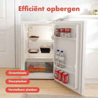 KitchenBrothers Koelkast 88L Tafelmodel Wit