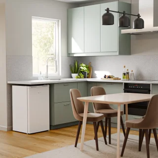 KitchenBrothers Koelkast 88L Tafelmodel Wit