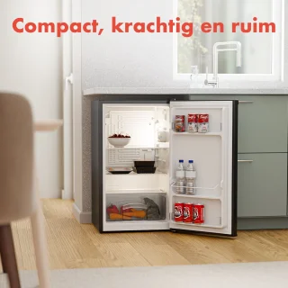 KitchenBrothers Koelkast 88L Tafelmodel Zwart