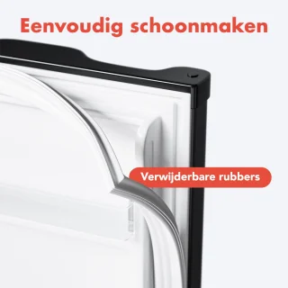 KitchenBrothers Koelkast 88L Tafelmodel Zwart
