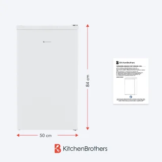 KitchenBrothers Koelkast 88L Vrijstaand Wit
