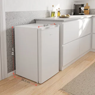 KitchenBrothers Koelkast 88L Vrijstaand Wit