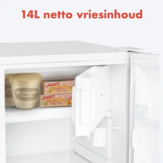 KitchenBrothers Koelkast 88L Vrijstaand Wit