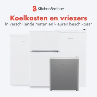KitchenBrothers Koelvriescombinatie 85L Wit