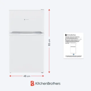 KitchenBrothers Koelvriescombinatie 85L Wit